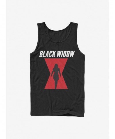 Discount Sale Marvel Black Widow Logo Tank $6.57 Tanks