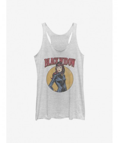 Trendy Marvel Black Widow Retro Cartoon Girls Tank $8.08 Tanks