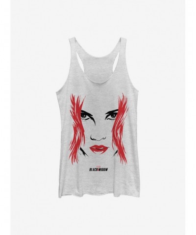 Discount Marvel Black Widow Widow Face Girls Tank $8.91 Tanks