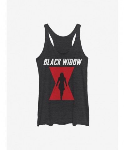 Pre-sale Discount Marvel Black Widow Logo Girls Tank $6.84 Tanks