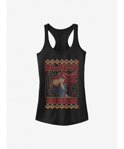 Flash Sale Marvel Black Widow Ugly Holiday Girls Tank $6.37 Tanks