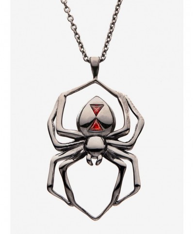 Exclusive Price Marvel Black Widow Rocklove Spider Necklace $44.96 Necklaces