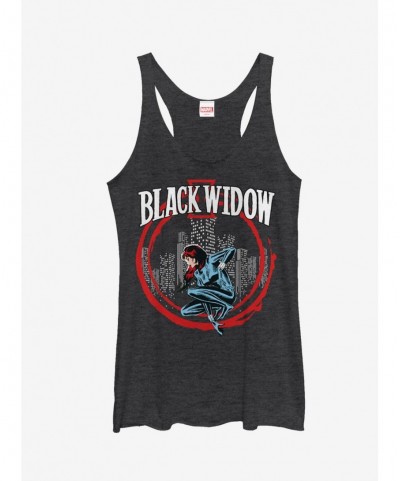 Low Price Marvel Black Widow Red Circle Girls Tanks $6.63 Tanks