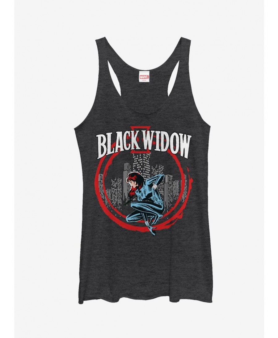 Low Price Marvel Black Widow Red Circle Girls Tanks $6.63 Tanks