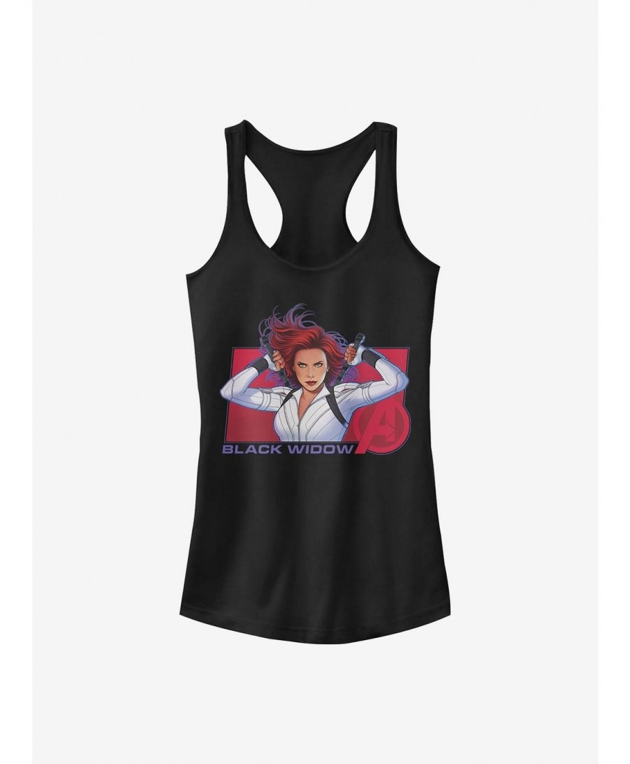 Clearance Marvel Black Widow Ready Widow Girls Tank $9.76 Tanks