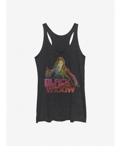 Value for Money Marvel Black Widow Pose Girls Tank $8.91 Tanks