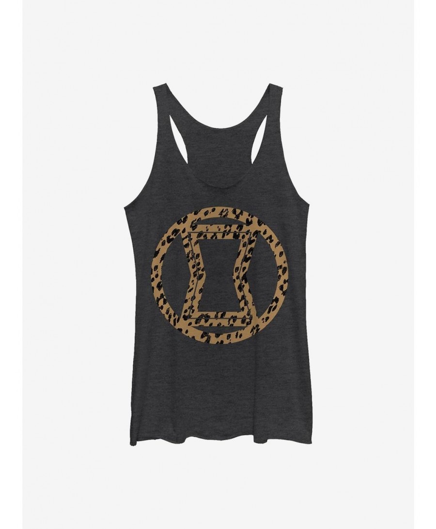 Hot Selling Marvel Black Widow Icon Leopard Fill Girls Tank $8.50 Tanks