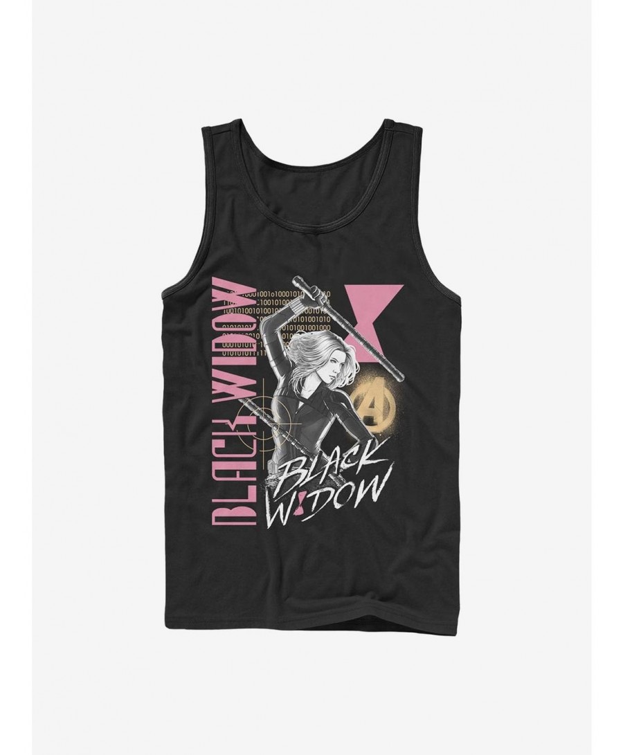 Hot Selling Marvel Black Widow Retro Tank $8.76 Tanks