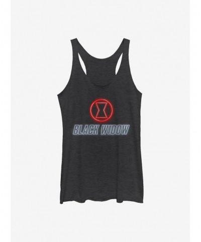 Seasonal Sale Marvel Black Widow Neon Girls Tank $6.22 Tanks