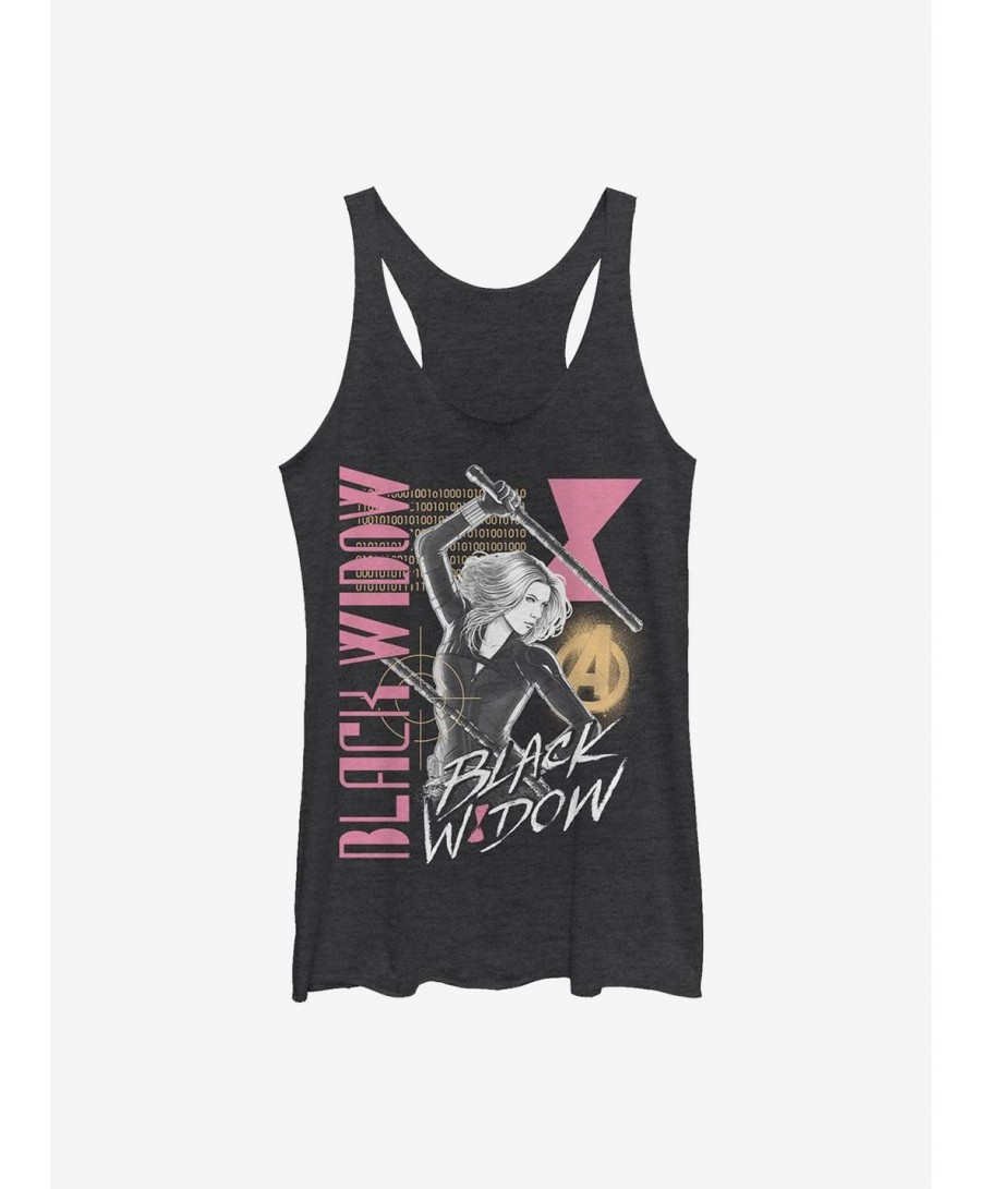 Cheap Sale Marvel Black Widow Retro Girls Tank $8.91 Tanks