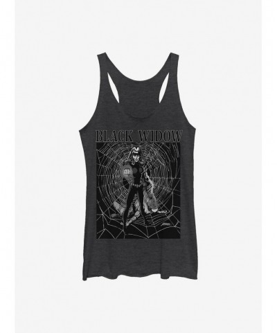 Huge Discount Marvel Black Widow Intense Girls Tank $10.36 Tanks